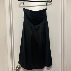 White House Black Market Black Satin Dress - size 6